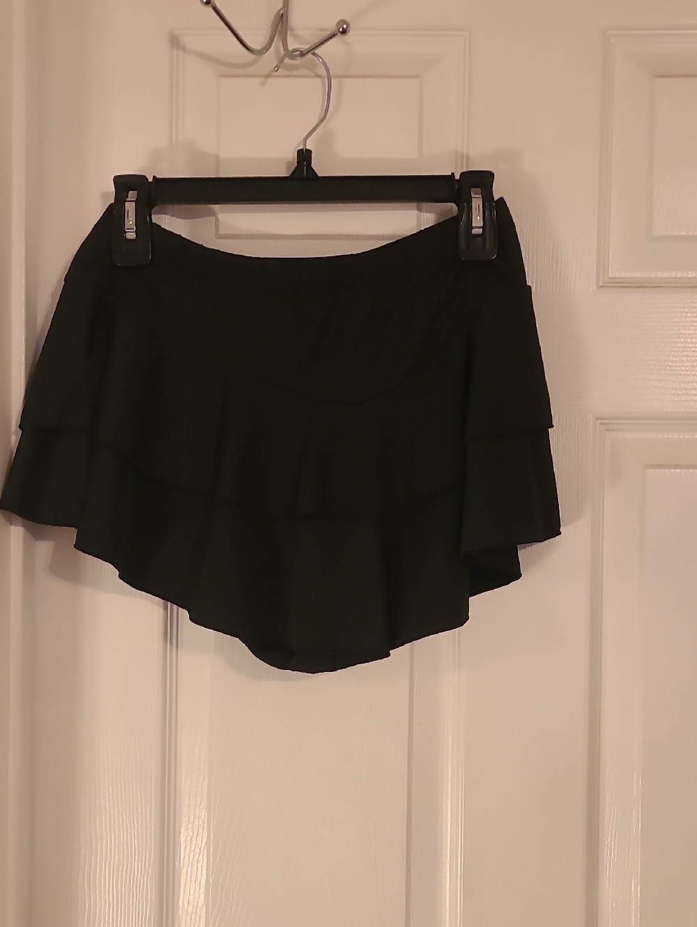 Black Ruffle Layered Women's Skirt